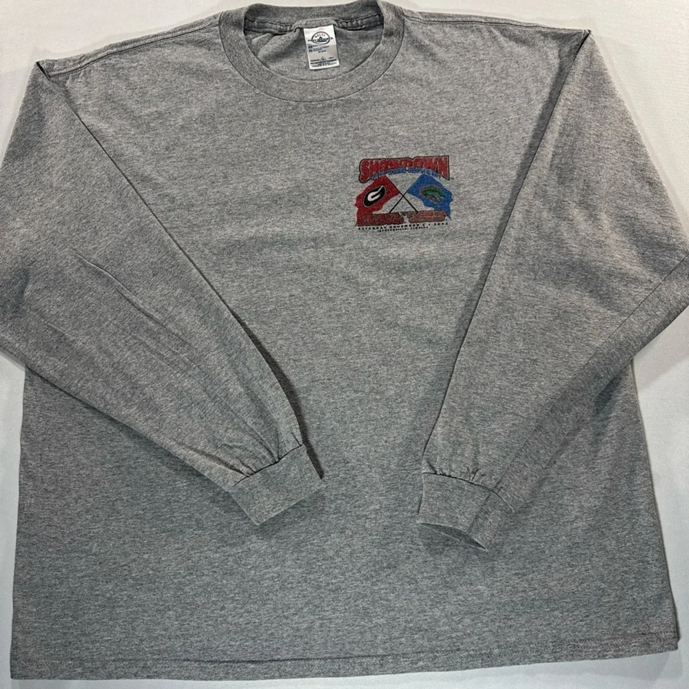 Vintage Y2K Georgia Bulldogs vs. Florida Gators Rival 2002 Graphic XL LS T-Shirt - Picture 1 of 7